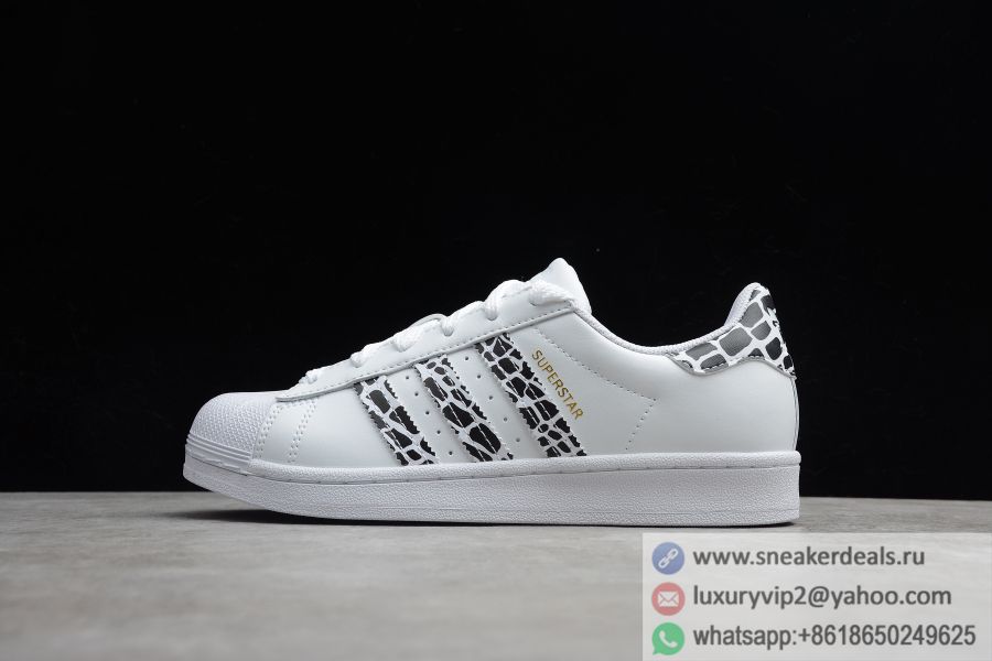 Adidas Superstar White Leopard Stripes (W) FV3452 Unisex Shoes